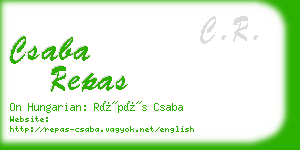 csaba repas business card